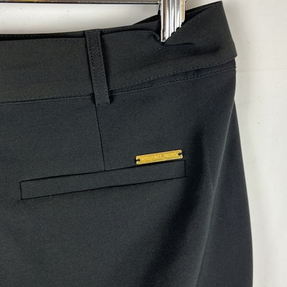 Michael Kors Black Trouser Belted Career Pants Size 4 - Picture 9 of 11